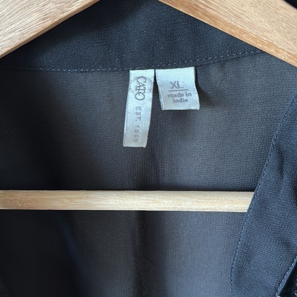 CATO Embroidered Long Sleeve Kimono Coverup - Picture 4 of 9